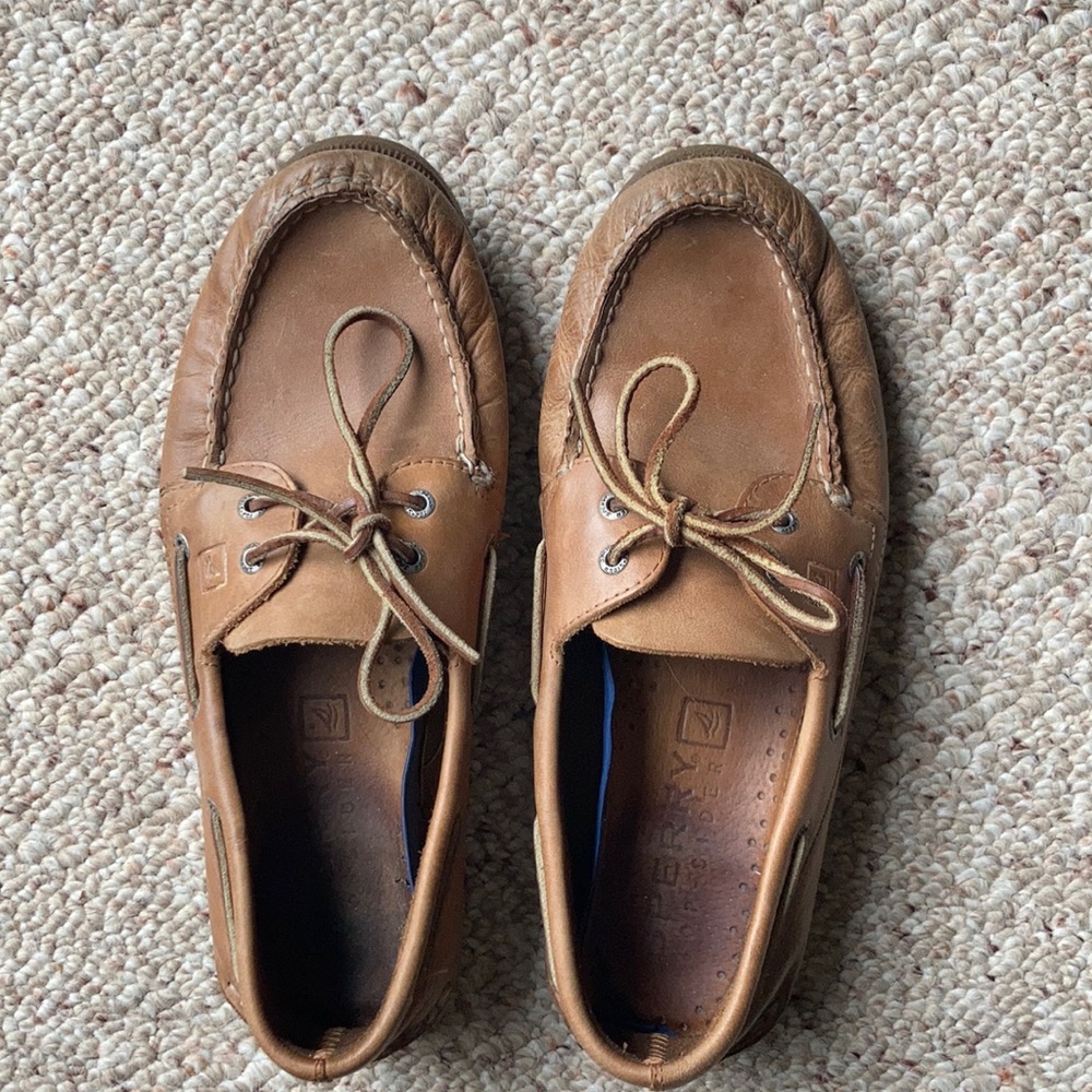 Men’s Sperry Authentic Original Boat Shoe (Men’s size 12, Sahara Leather)